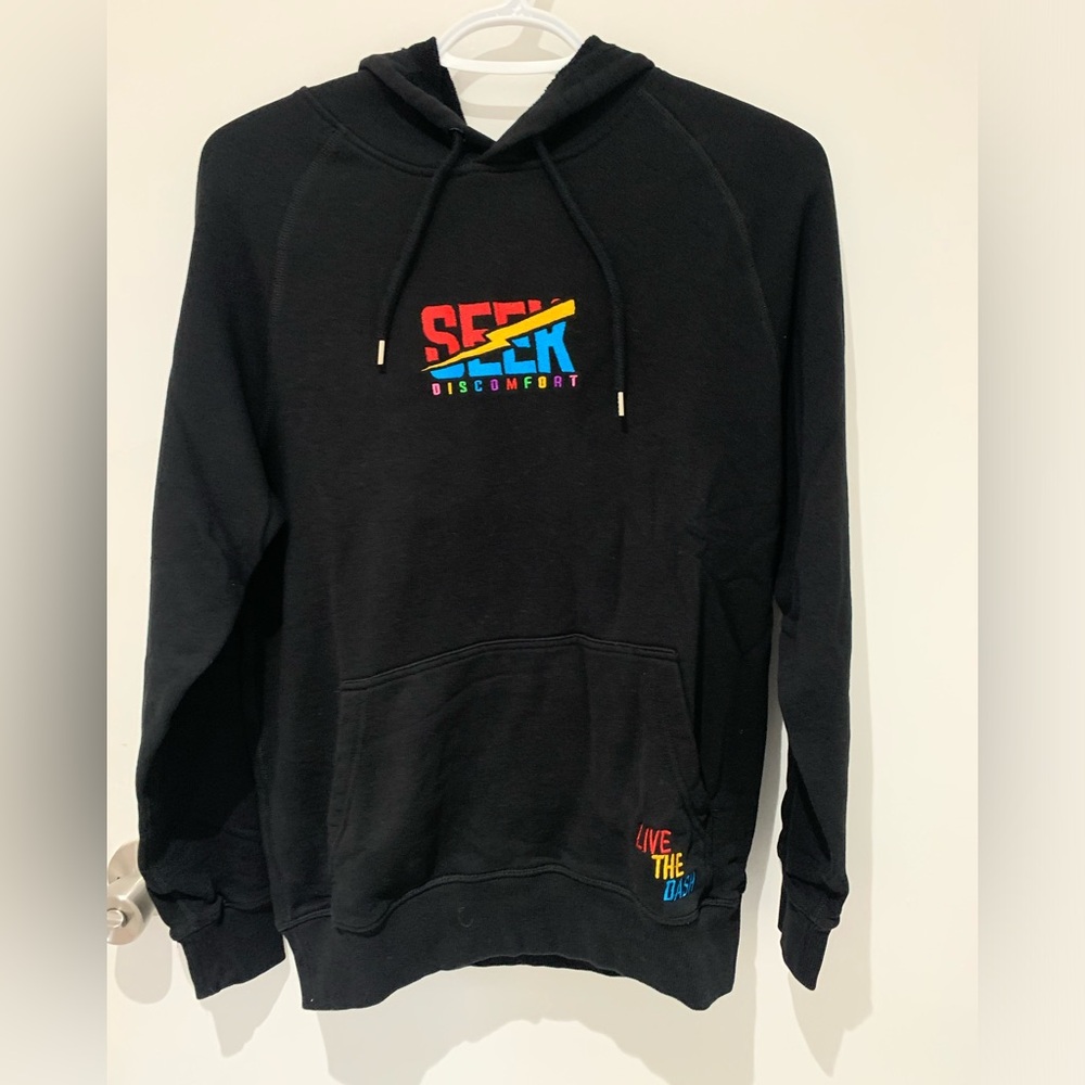 Seek discomfort hoodie - small
